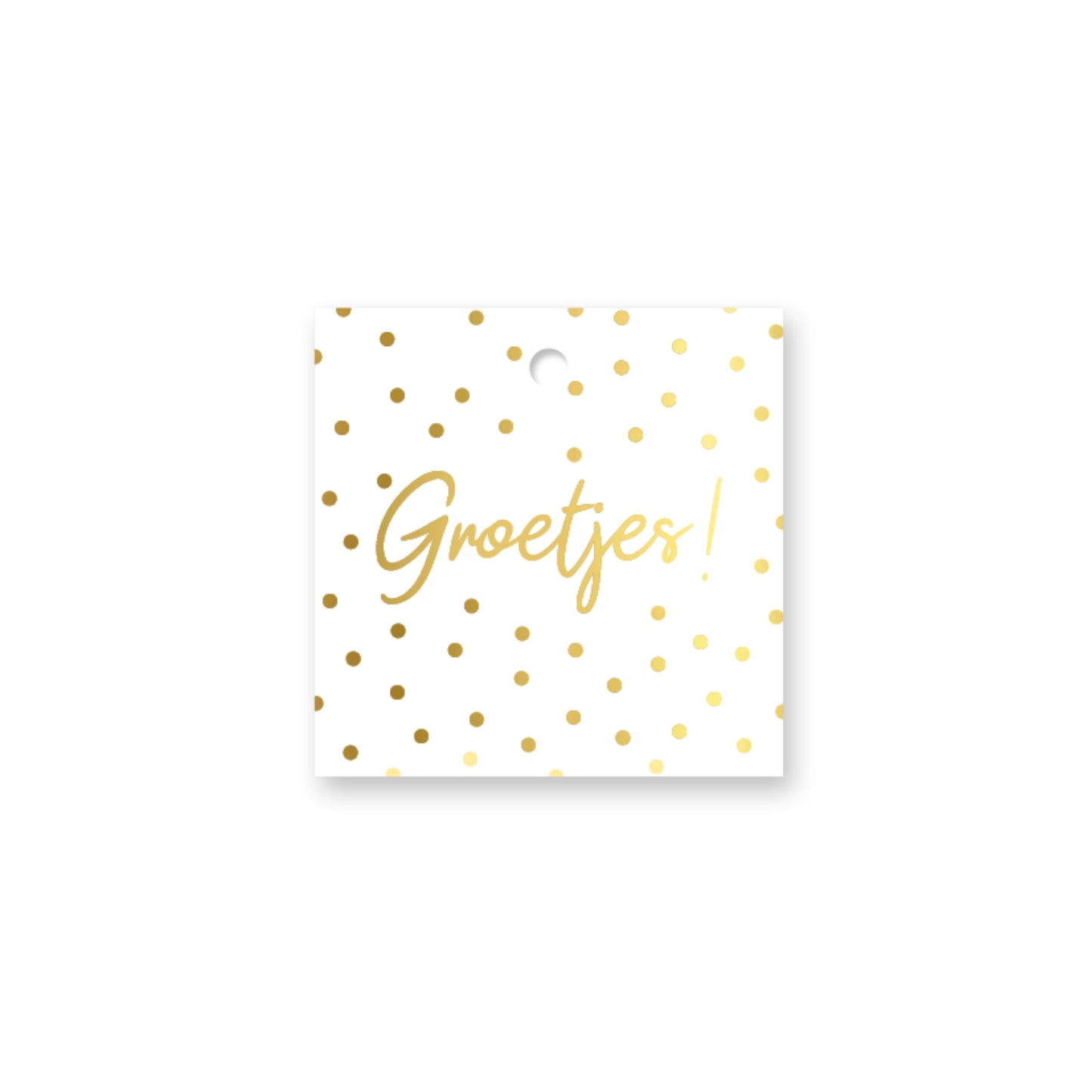 Cadeau Label | Groetjes | 1 stuk