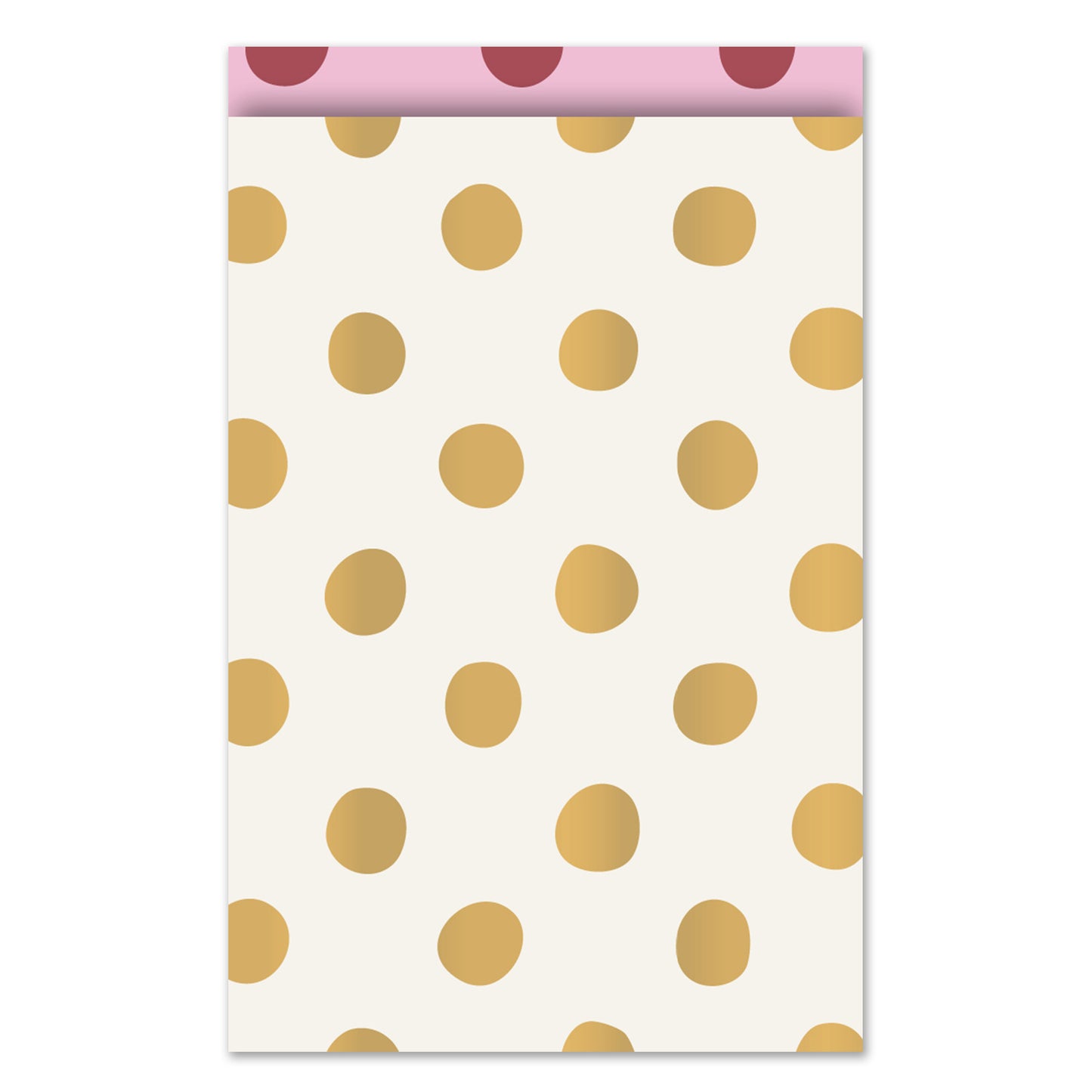 Cadeauzakje L | Polkadots Goud | 5 Stuks