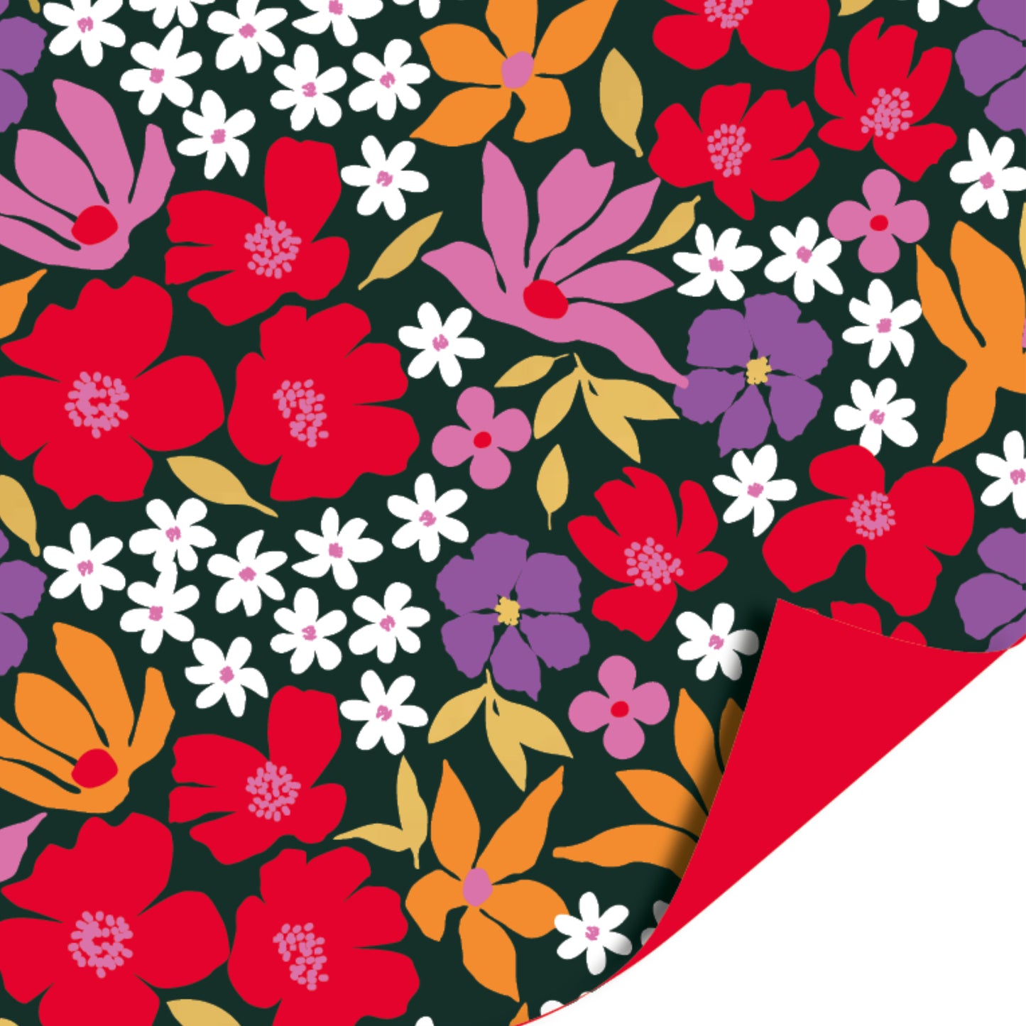 Inpakpapier 30 CM | Colorful Flowers | 3 M