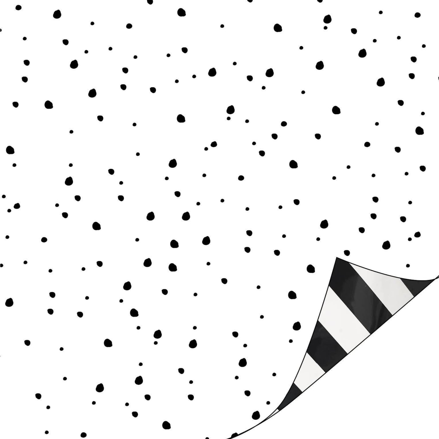 Inpakpapier 70 CM | Confetti Zwart Wit | 2 M