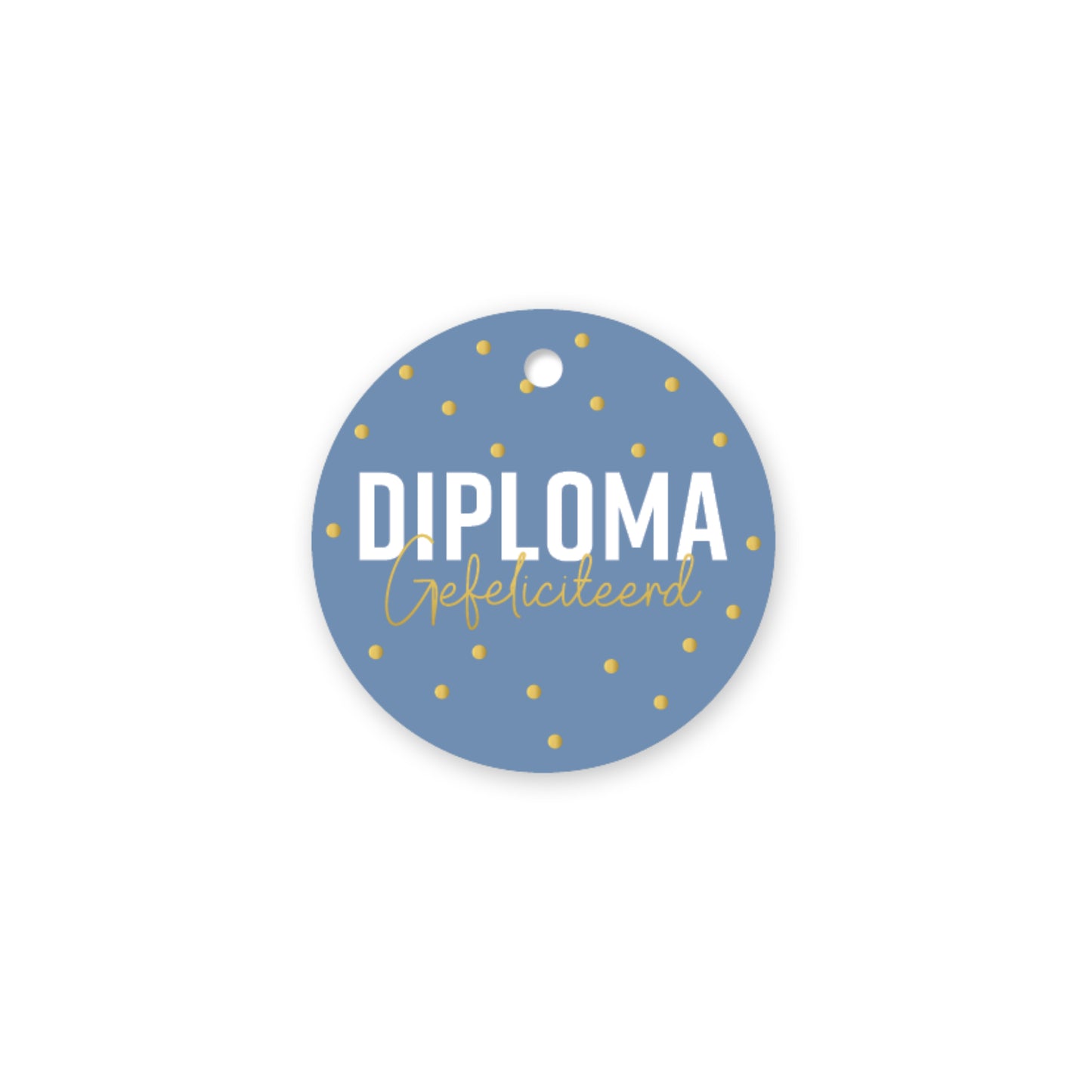 Cadeau Label | Diploma Gefeliciteerd | 1 stuk