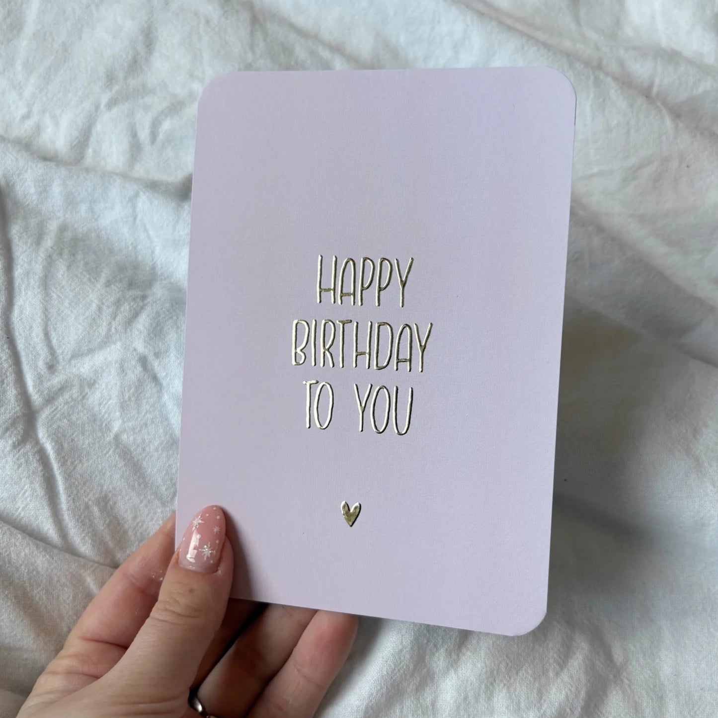 Happy Birthday To You | Goudfolie | Inclusief Envelop