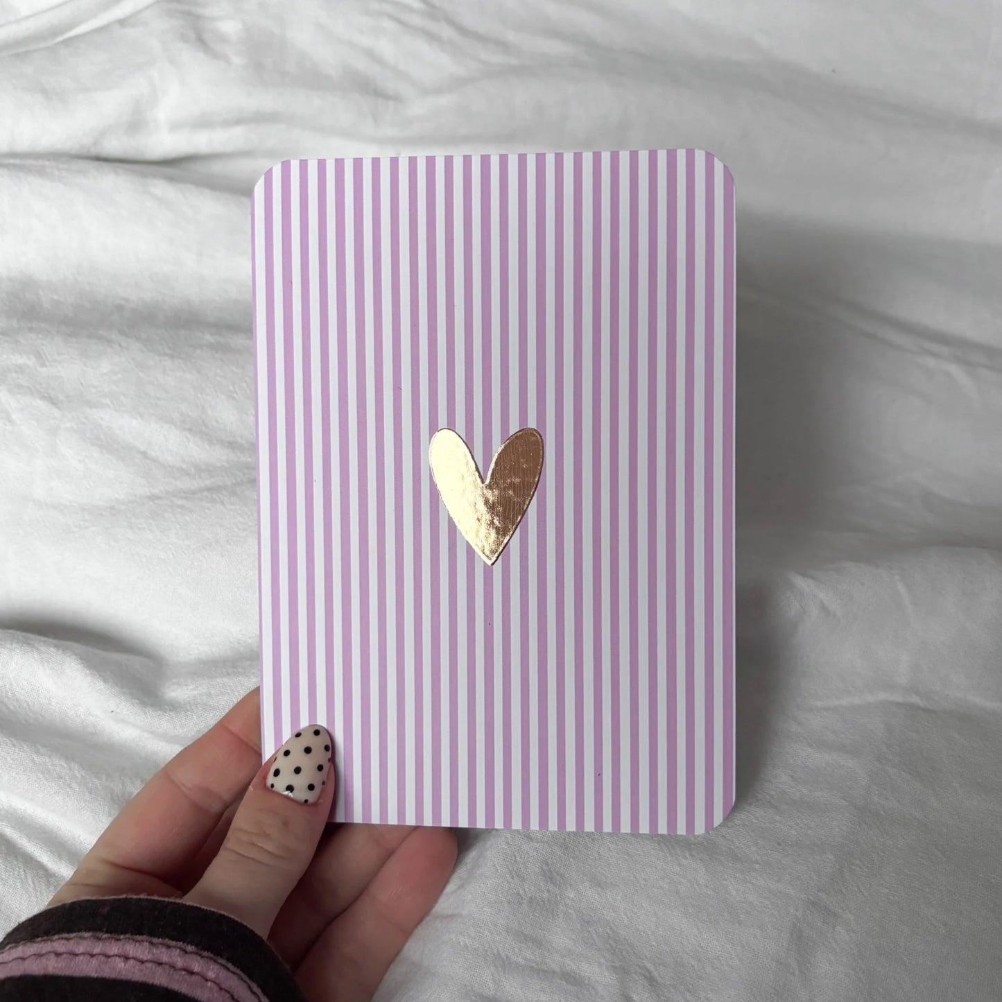 Hart Streep | Goudfolie | Inclusief Envelop