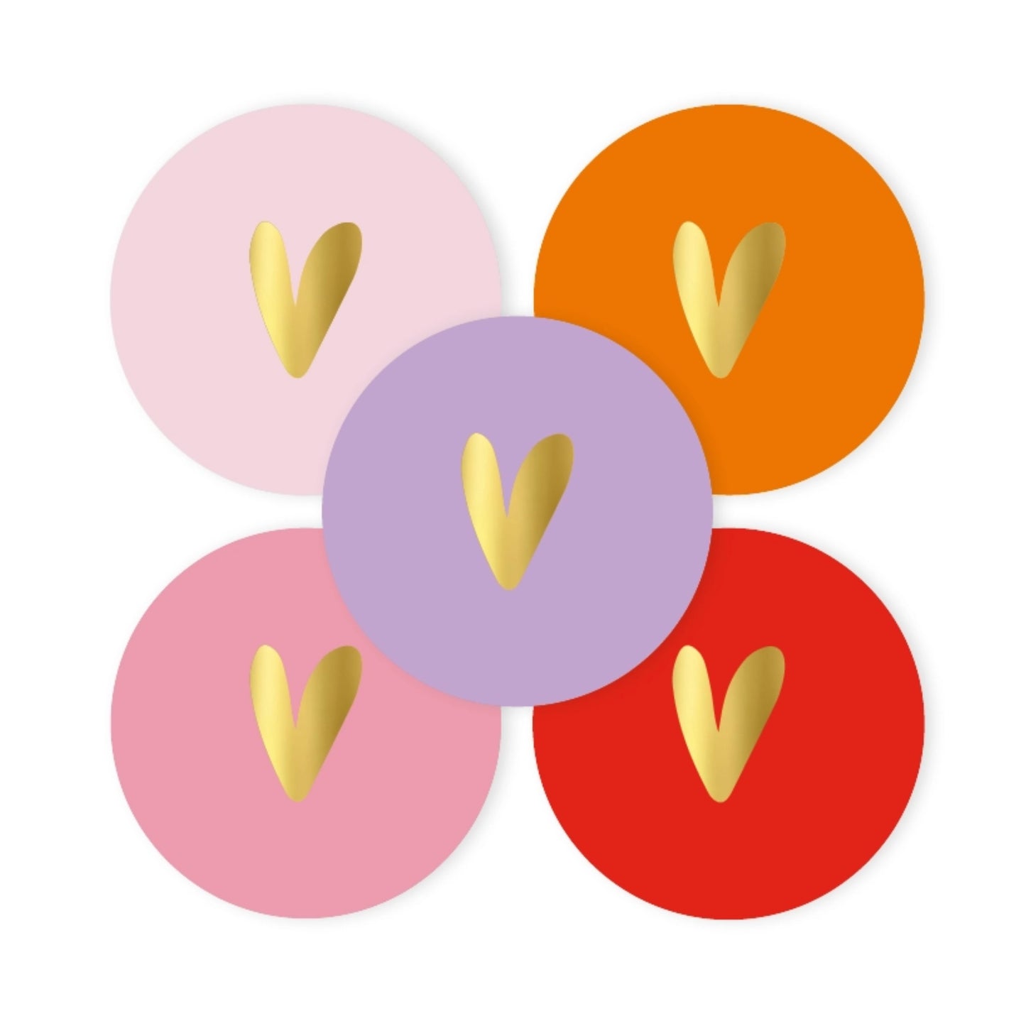 Sticker | Hart Van Goud | 5 stuks