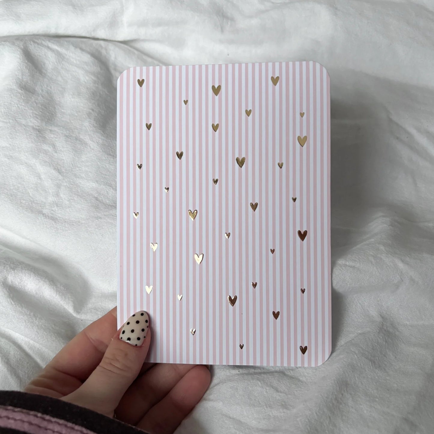 Hartjes Streep | Goudfolie | Inclusief Envelop