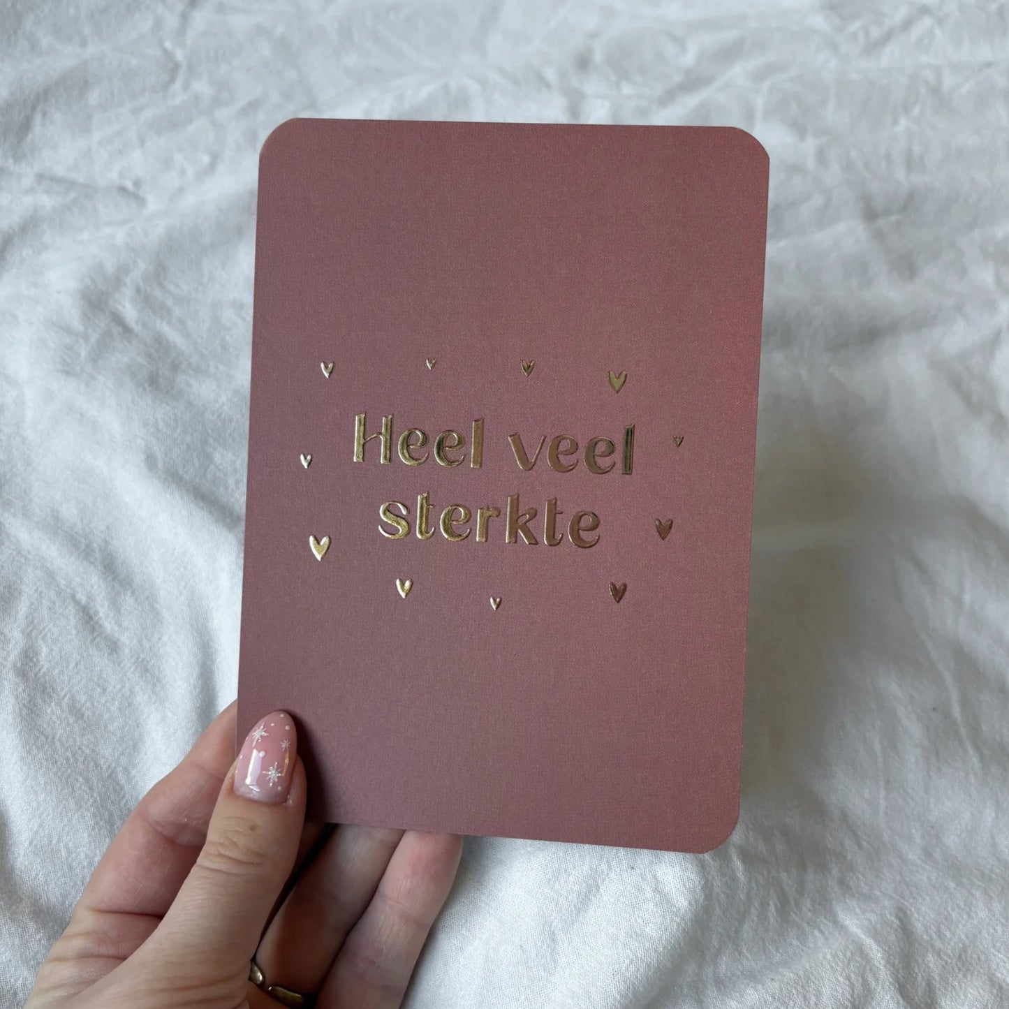 Heel Veel Sterkte | Goudfolie | Inclusief Envelop