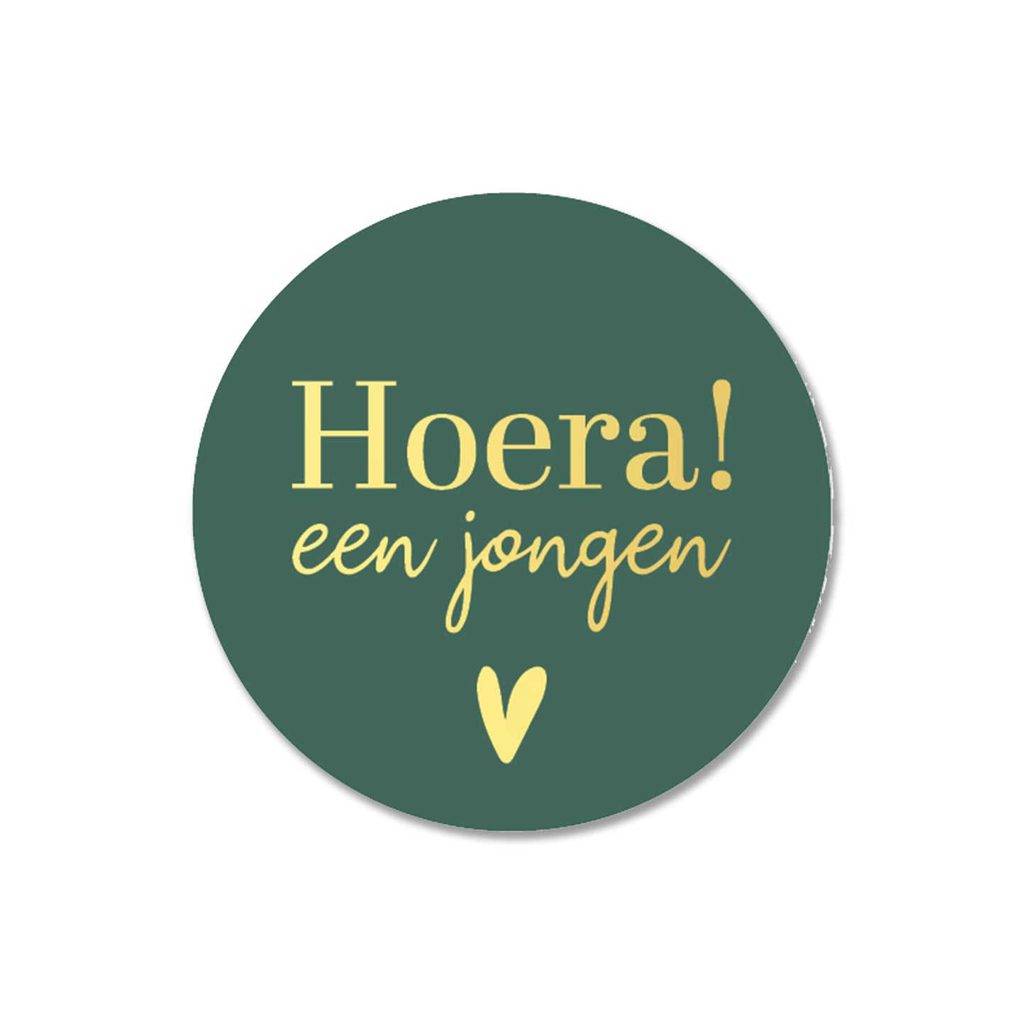 Sticker | Hoera Een Jongen | 5 stuks