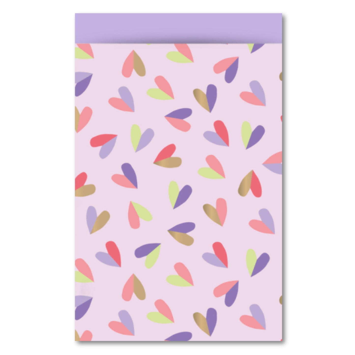 Cadeauzakje L | Hearts Duo Lila | 5 Stuks