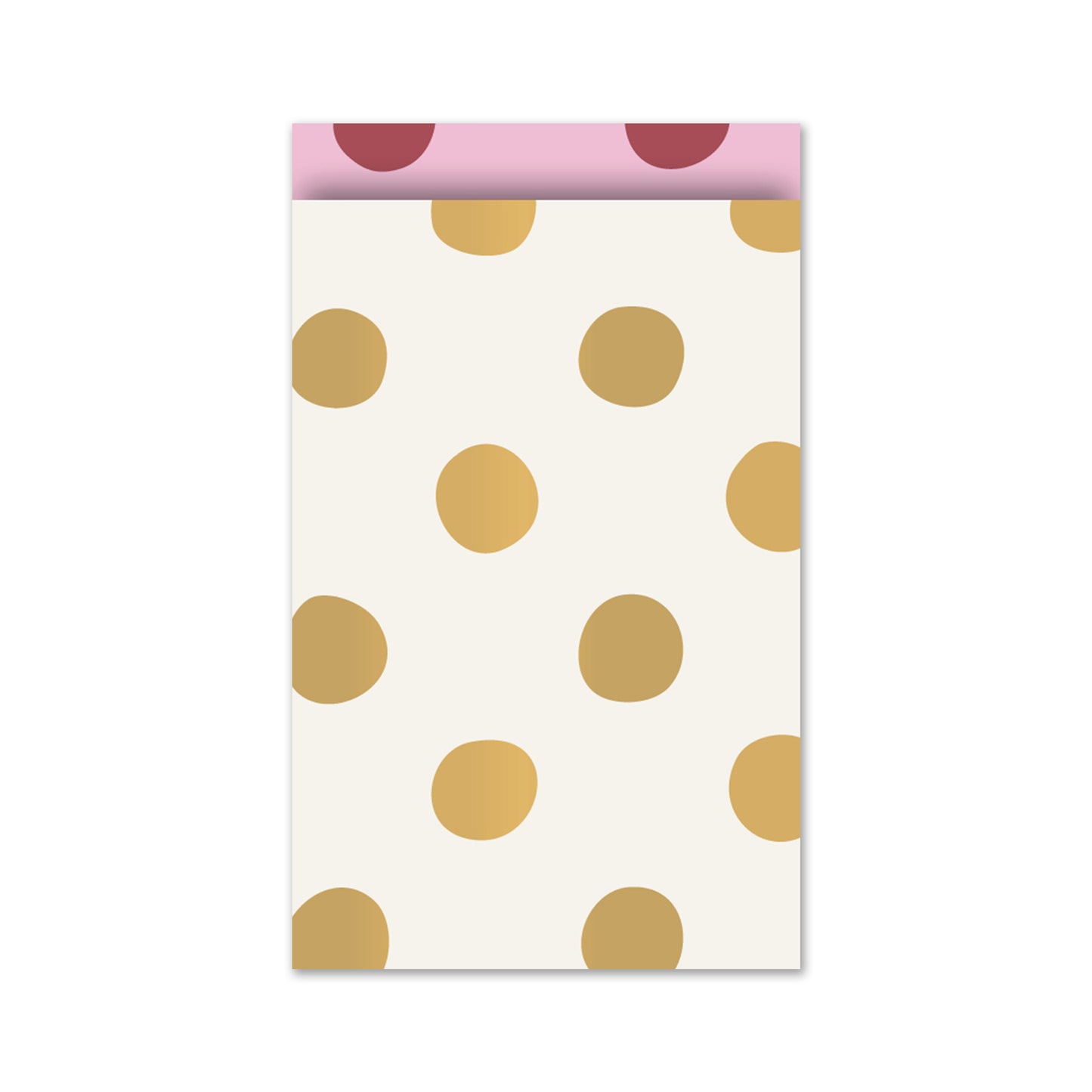 Cadeauzakje M | Polkadots Goud | 5 Stuks