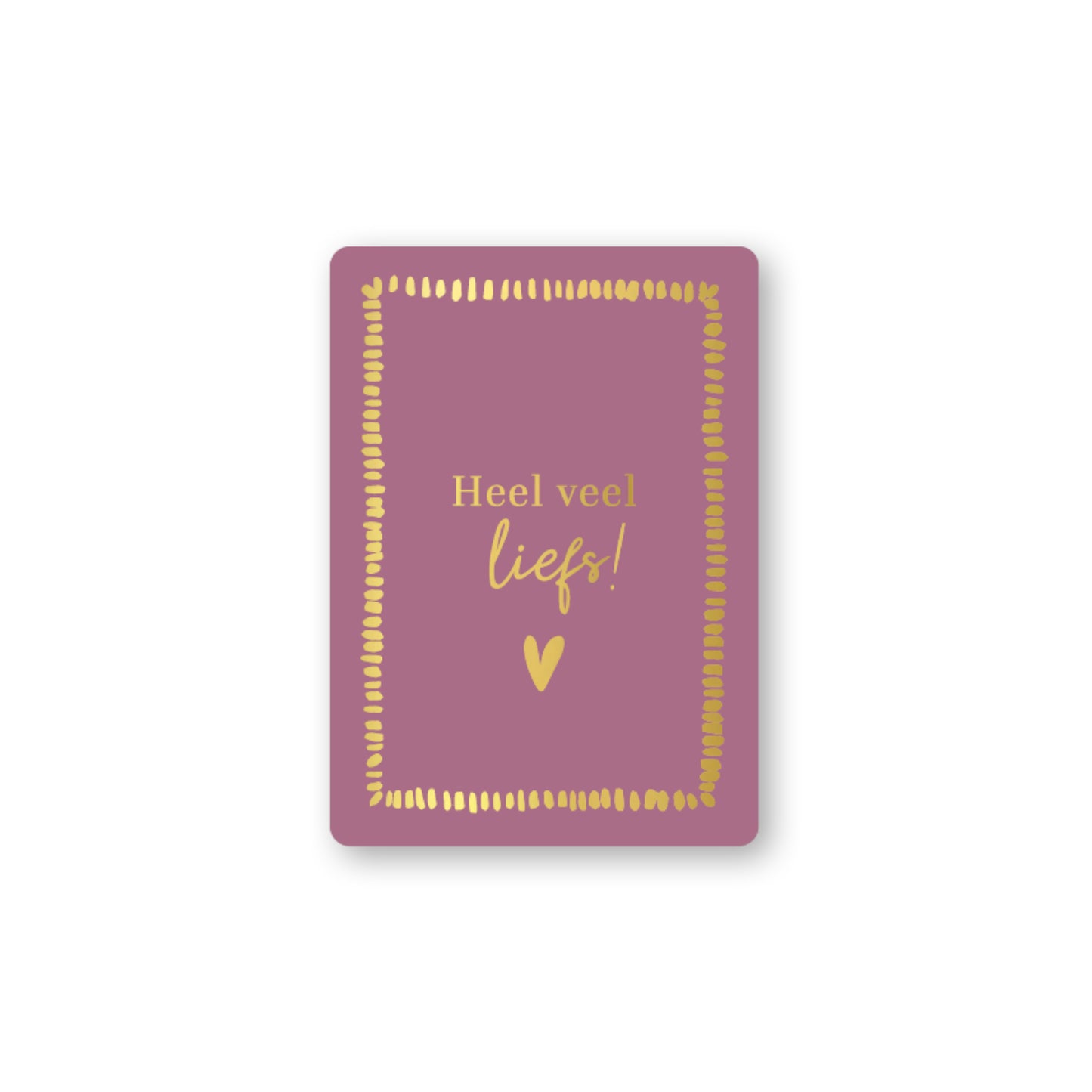 Heel Veel Liefs Paars | Mini