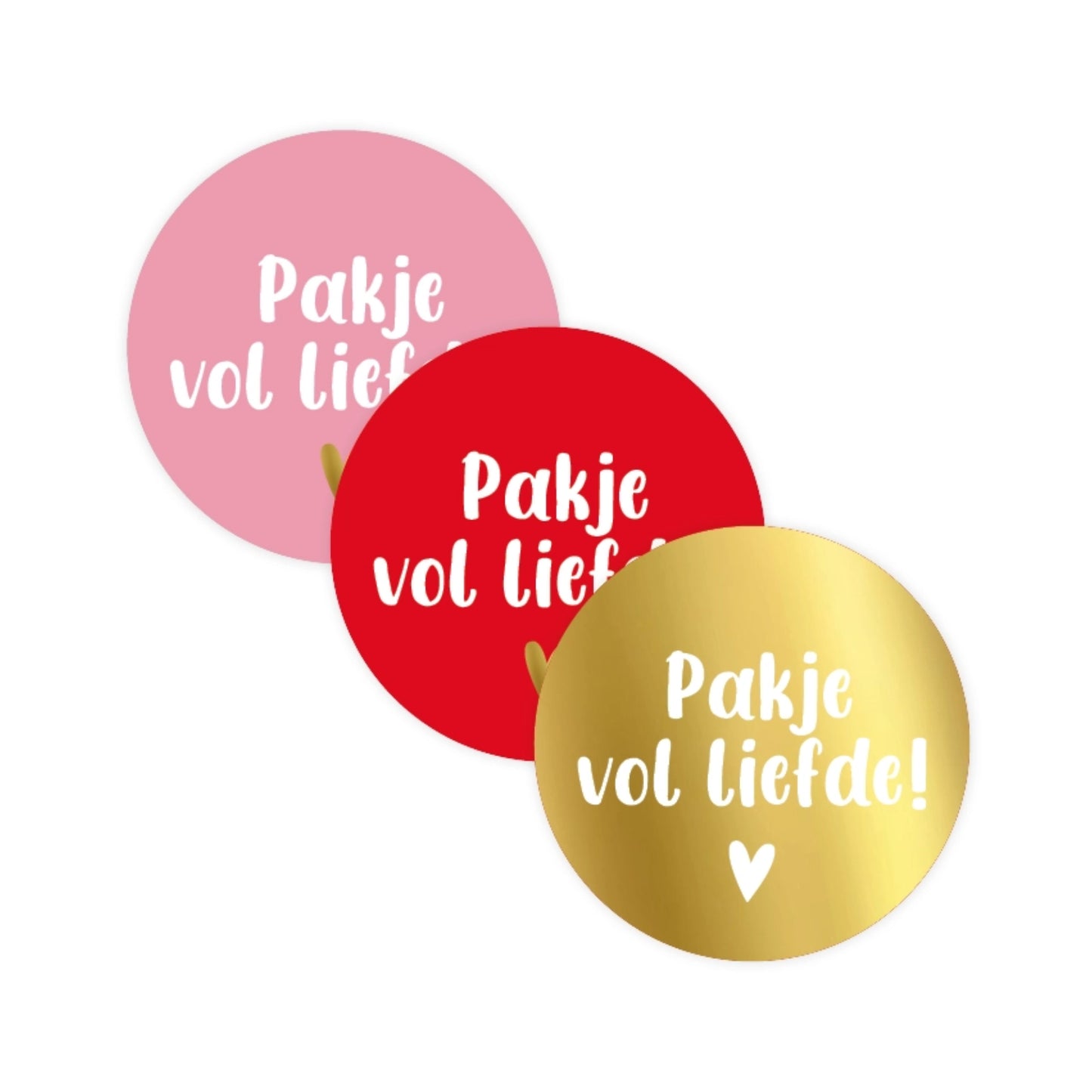 Sticker | Pakje Vol Liefde | 3 stuks