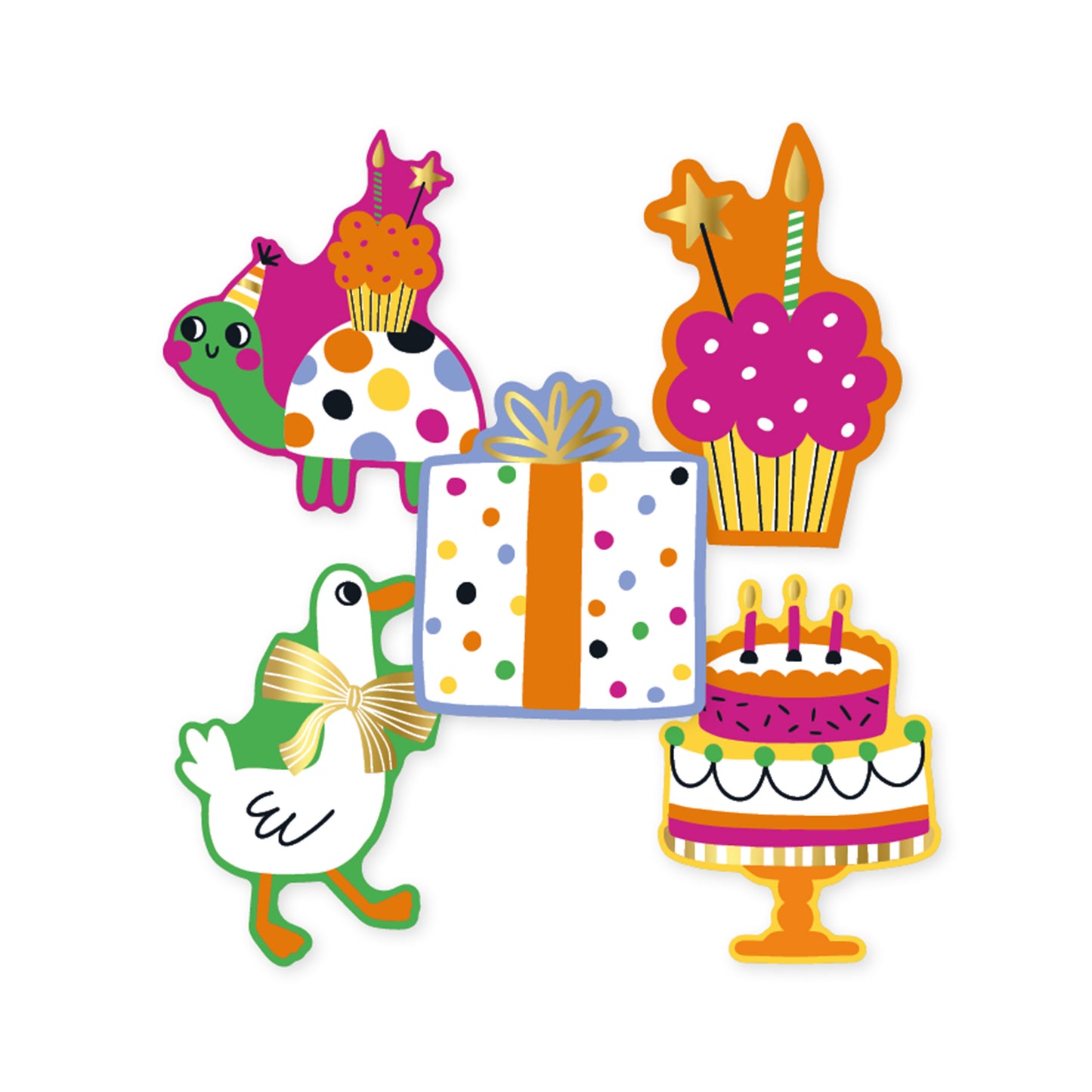 Sticker | Party Feest | 5 stuks