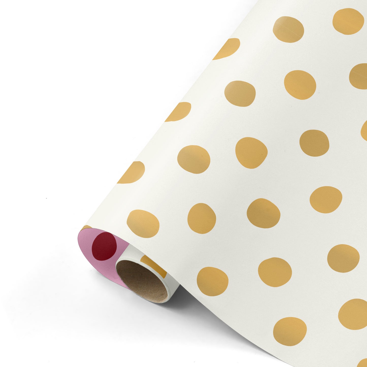 Inpakpapier 50 CM | Polkadots Goud | 3 M