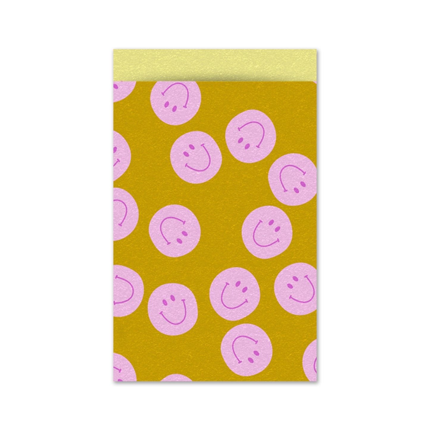 Cadeauzakje M | Smile Pink Yellow | 5 Stuks