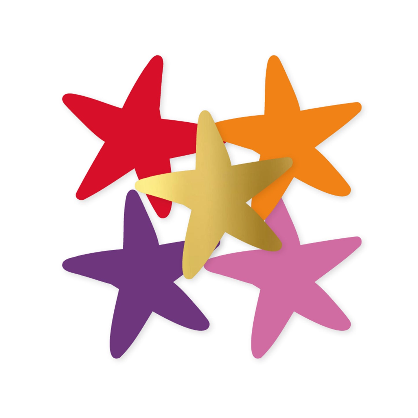 Sticker | Sterren Kleur | 5 stuks