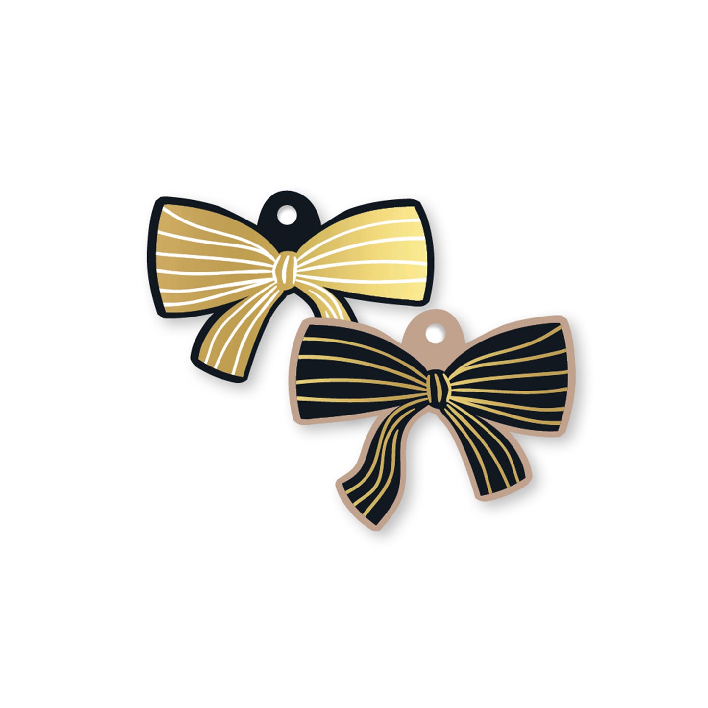 Cadeau Label | Strik Zwart Goud | 1 stuk