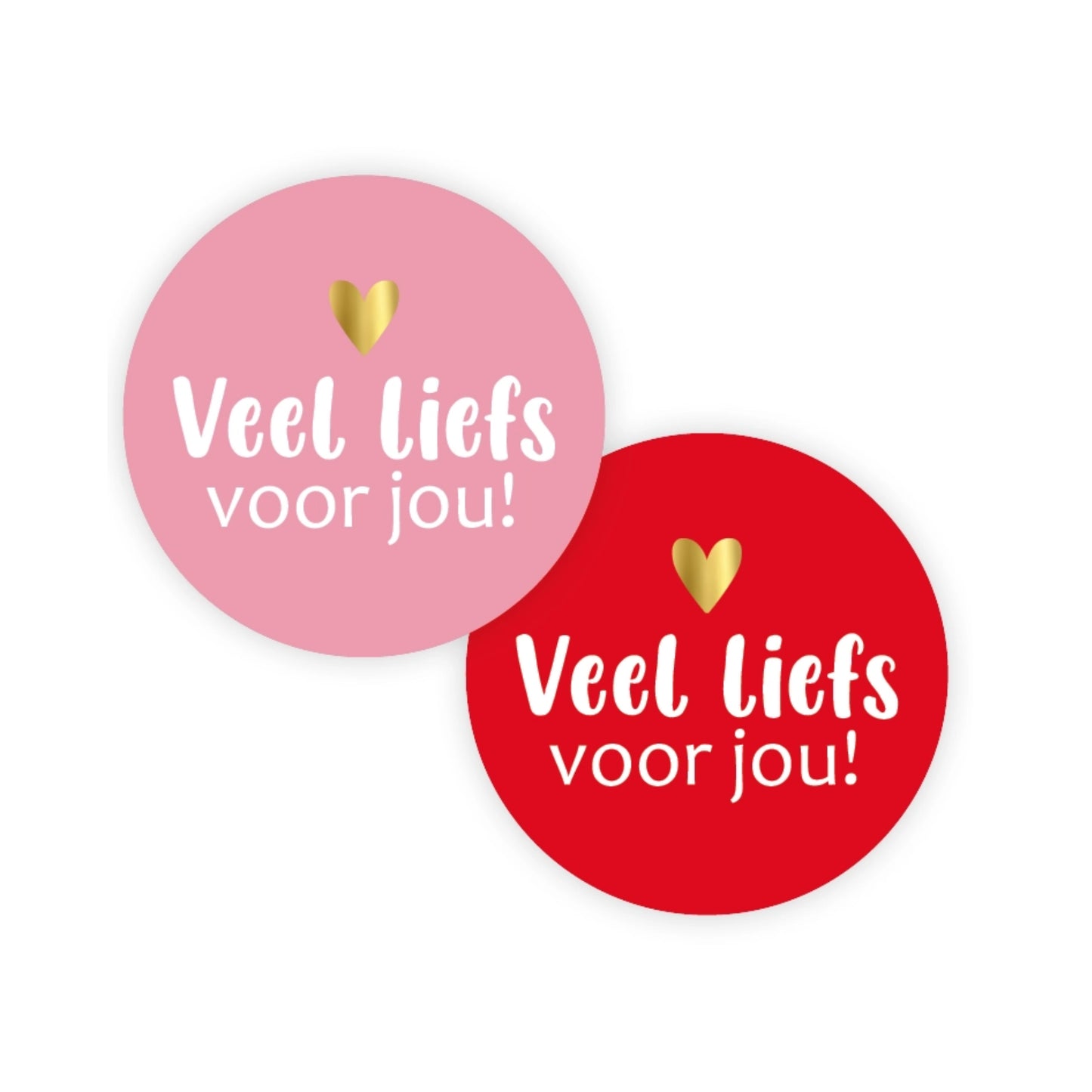 Sticker | Veel Liefs Voor Jou | 4 stuks
