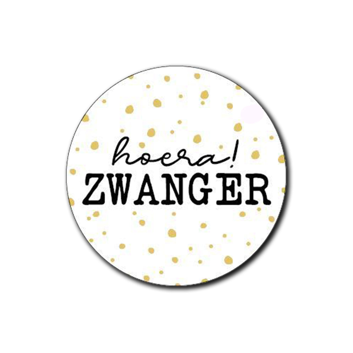 Sticker | Hoera Zwanger | 5 stuks