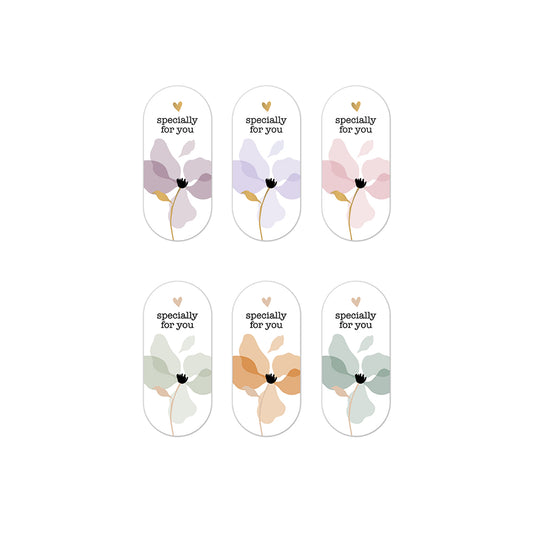 Sticker | Flowers | 6 stuks