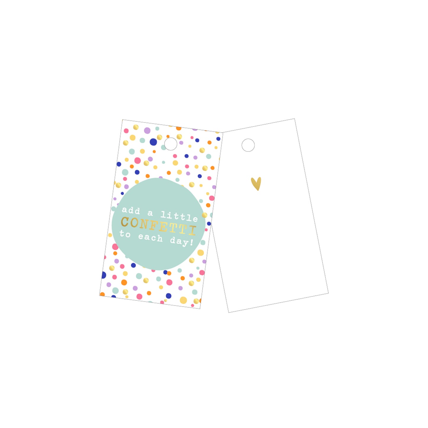 Cadeau Label | Add A Little Confetti To Each Day | 1 stuk