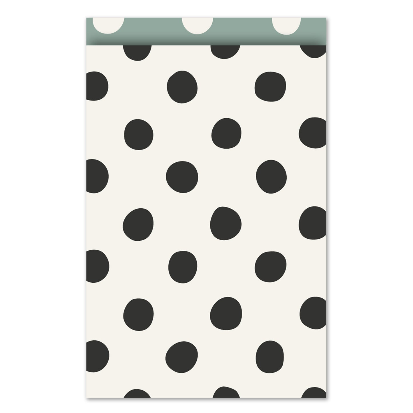 Cadeauzakje L | Polkadots Zwart | 5 Stuks