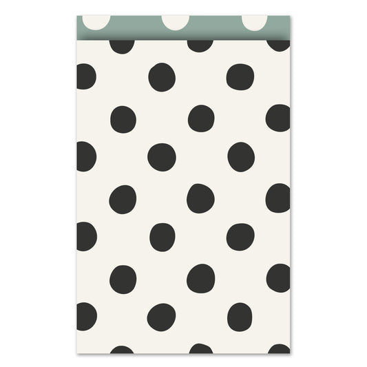 Cadeauzakje L | Polkadots Zwart | 5 Stuks