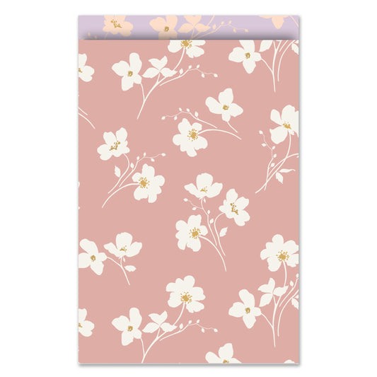 Cadeauzakje L | Classic Flowers Oudroze | 5 Stuks