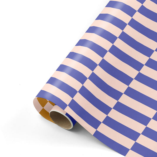 Inpakpapier 50 CM | Color Blocking Blauw | 3 M