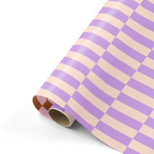 Inpakpapier 50 CM | Color Blocking Paars | 3 M
