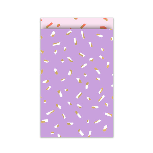 Cadeauzakje M | Confetti Paars | 5 Stuks