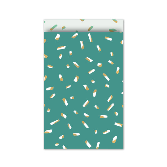 Cadeauzakje M | Confetti Petrol | 5 Stuks