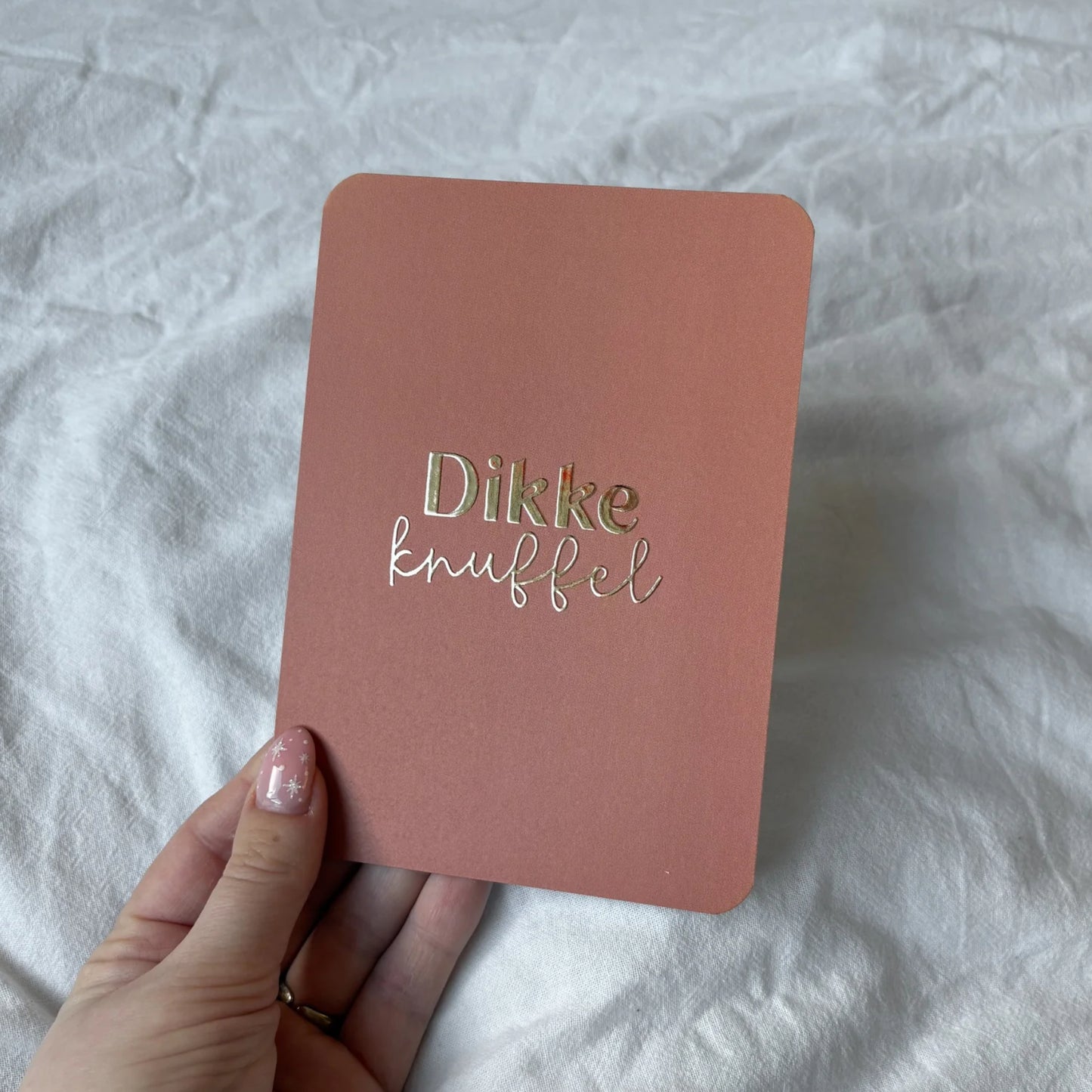 Dikke Knuffel | Goudfolie | Inclusief Envelop