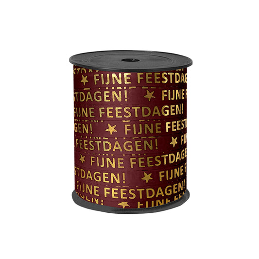 Lint | Fijne Feestdagen Burgundy | 5 M