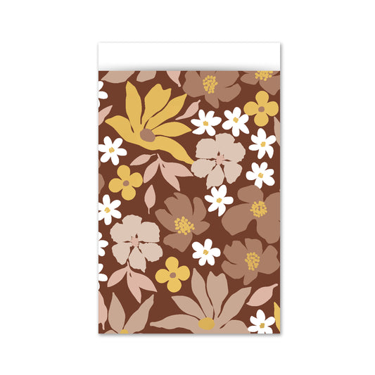 Cadeauzakje M | Flowers Mokka | 5 Stuks