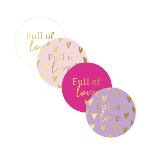 Sticker | Full Of Love | 4 stuks