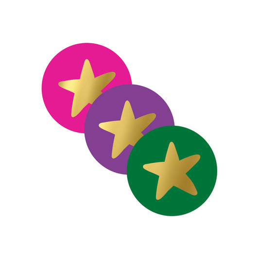 Sticker | Funky Stars | 3 stuks