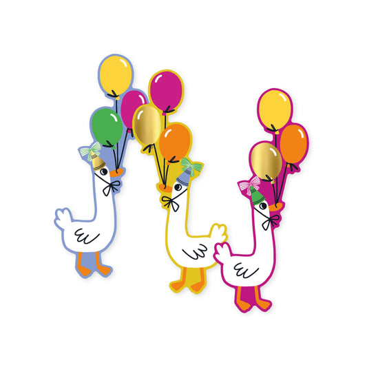 Sticker | Goose Ballon | 3 stuks