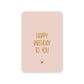 Happy Birthday To You | Goudfolie | Inclusief Envelop