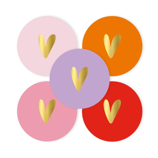 Sticker | Hart Van Goud | 5 stuks