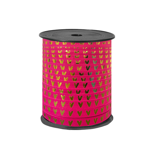 Lint | Hartjes Fucsia Goud | 5 M