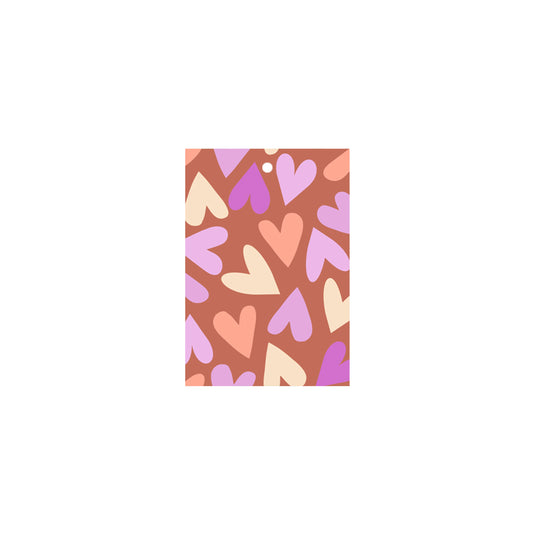 Cadeau Label | Hearts Cognac | 1 stuk