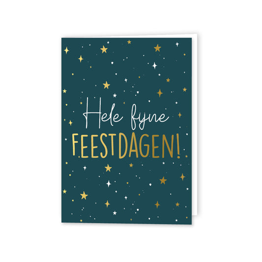 Hele Fijne Feestdagen Groen | Gevouwen
