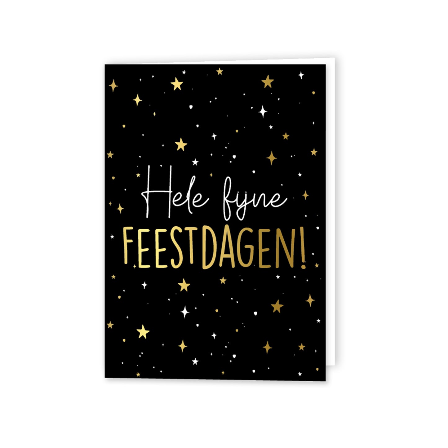 Hele Feestdagen Zwart | Gevouwen