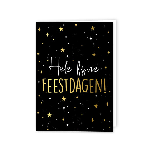 Hele Feestdagen Zwart | Gevouwen