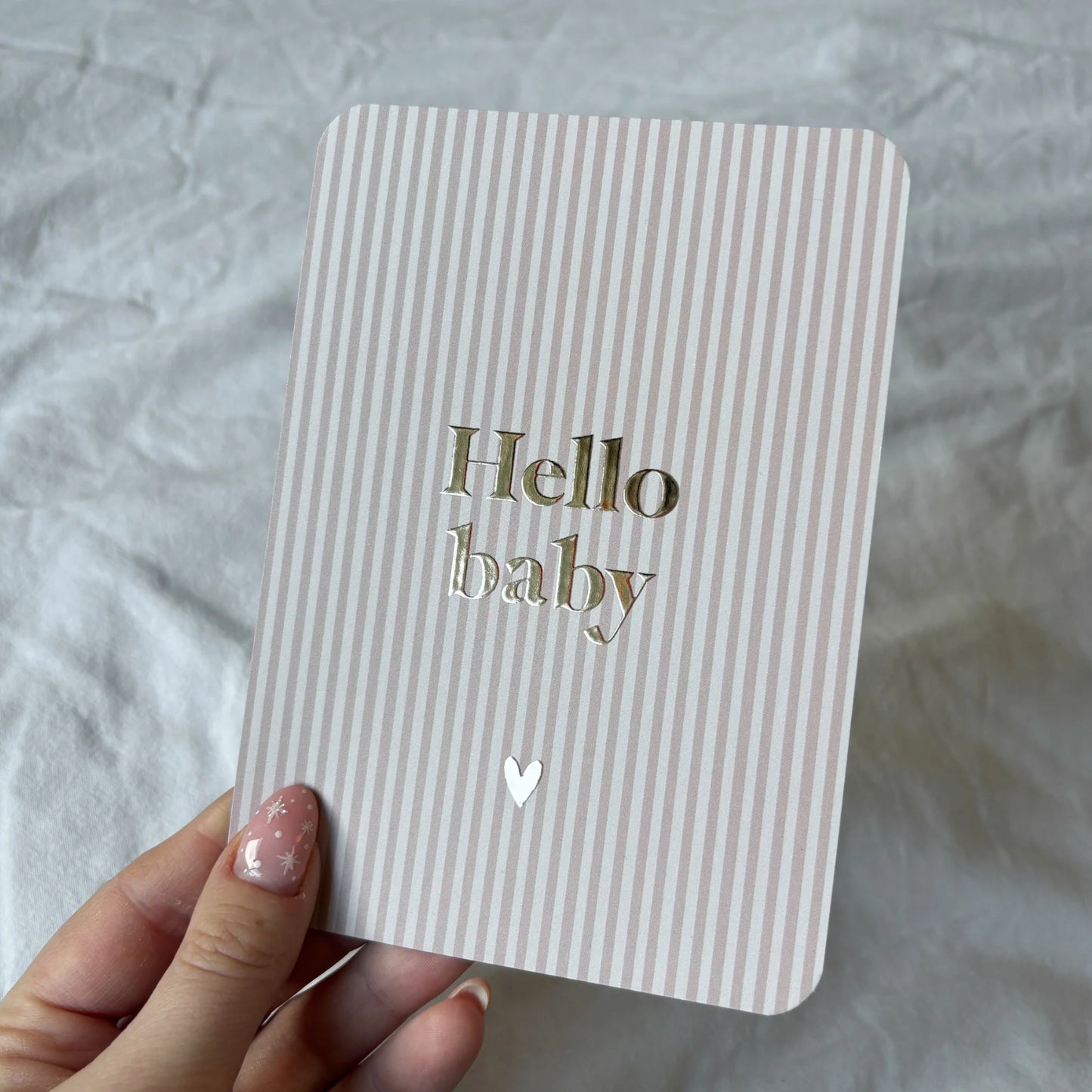 Hello Baby | Goudfolie | Inclusief Envelop