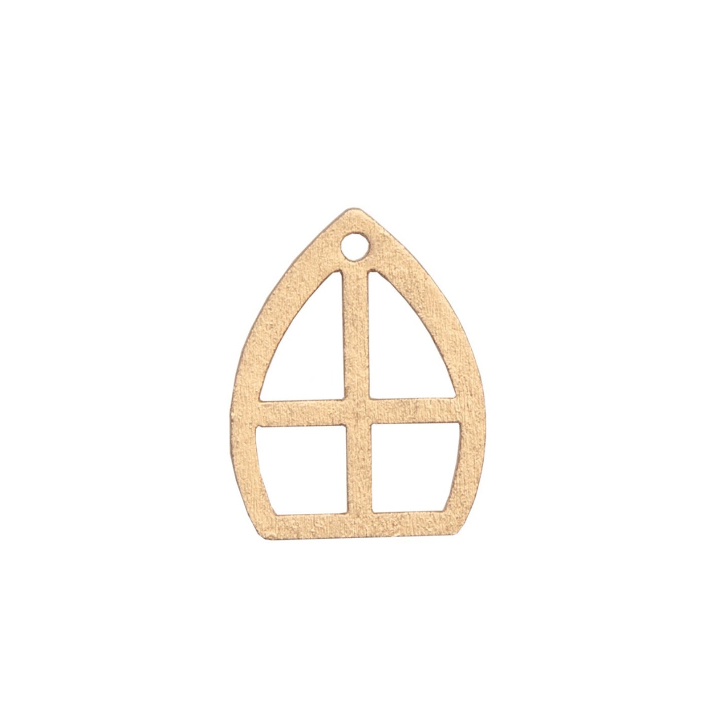 Deco Hout | Mijter Goud | 4 stuks