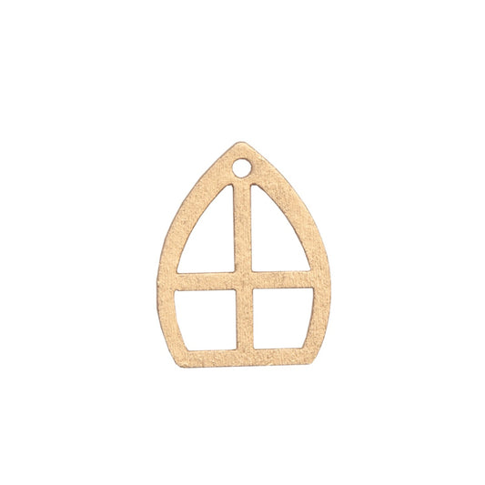 Deco Hout | Mijter Goud | 4 stuks