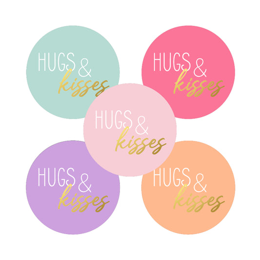 Sticker | Hugs & Kisses Multi | 5 stuks