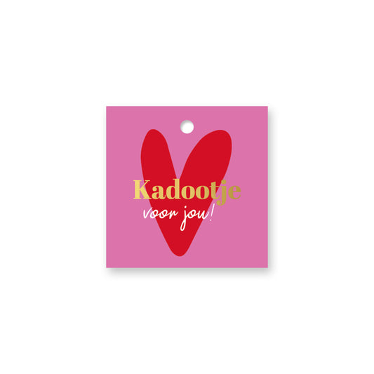 Cadeau Label | Kadootje Voor Jou Hart | 1 stuk