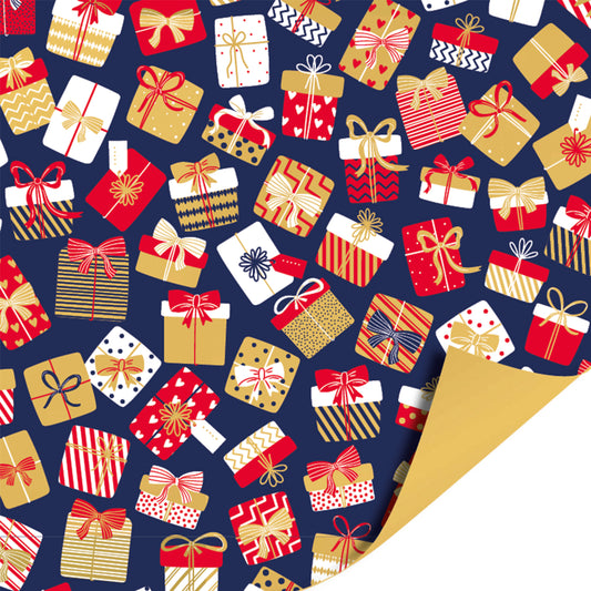 Inpakpapier 70 CM | Kadootjes Blauw | 2 M